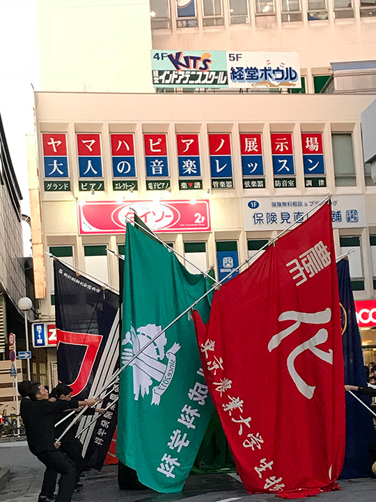 東京農大　学科旗　応援旗